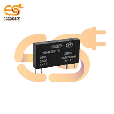 HFS32D/24D-48D0R1T-N Through Hole 4-Pin SPST Input 24V DC Output 48V DC 100mA Solid State Relay